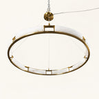 Auroven Pale-Panel Halo Ring Pendant
