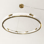 Auroven Pale-Panel Halo Ring Pendant