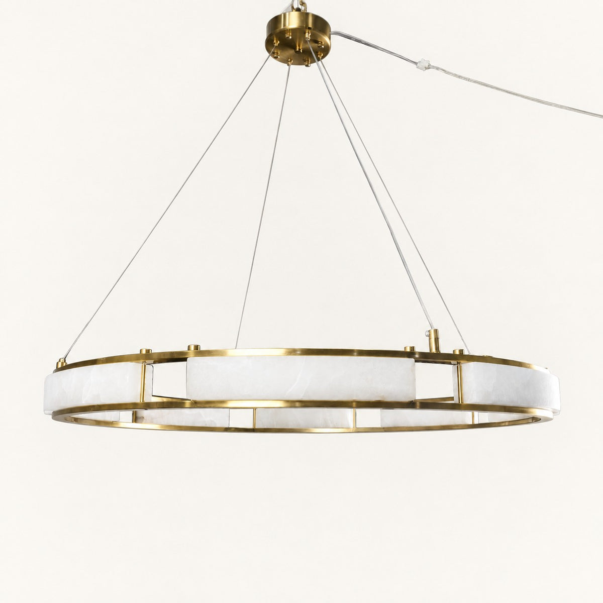Auroven Pale-Panel Halo Ring Pendant
