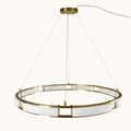 Auroven Pale-Panel Halo Ring Pendant