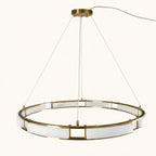 Auroven Pale-Panel Halo Ring Pendant