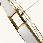 Auroven Pale-Panel Halo Ring Pendant