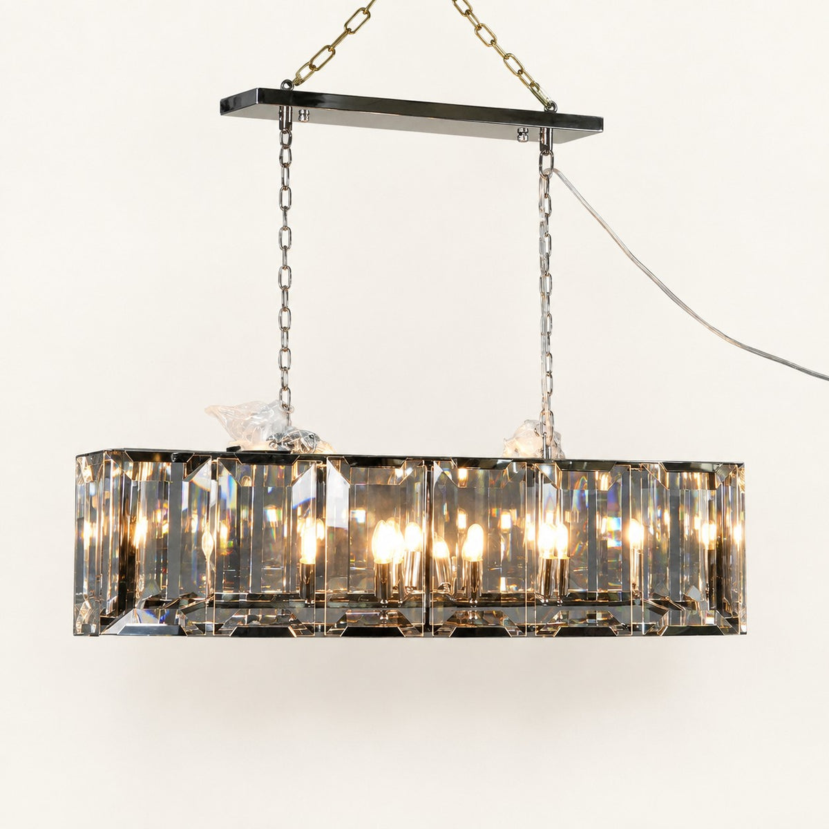 Varelle Faceted Linear Chandelier