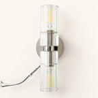 Cirelle Twin Ribbed-Shade Wall Sconce