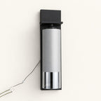 Nerova Black-Frame Cylinder Wall Sconce