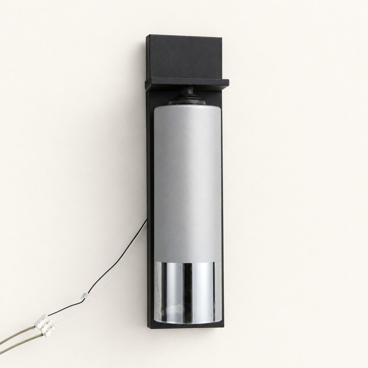 Nerova Black-Frame Cylinder Wall Sconce
