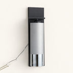 Nerova Black-Frame Cylinder Wall Sconce