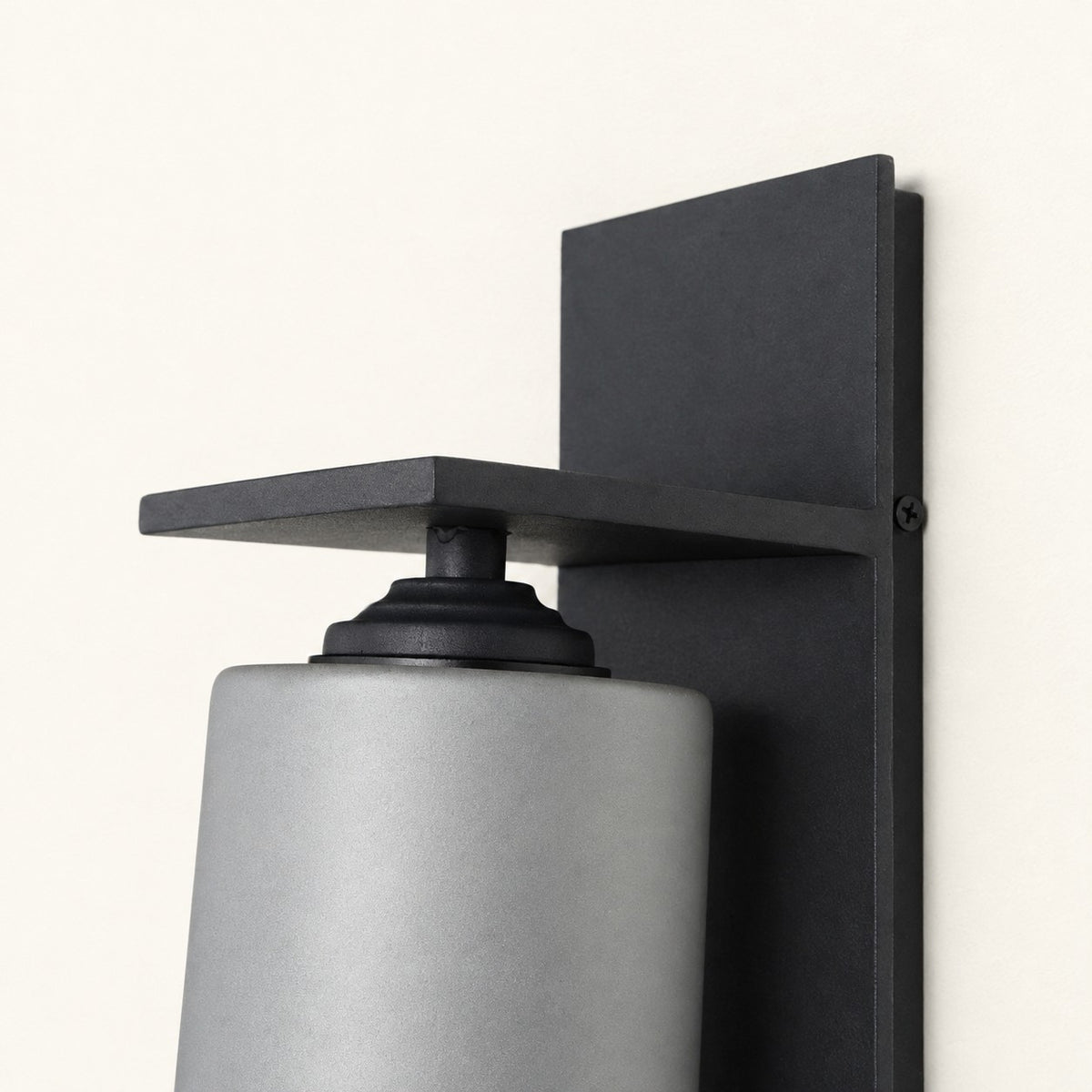 Nerova Black-Frame Cylinder Wall Sconce
