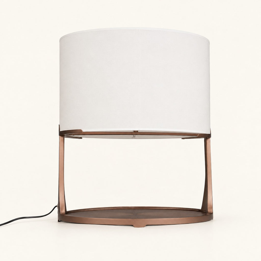 Rovelle Open-Frame Drum Table Lamp