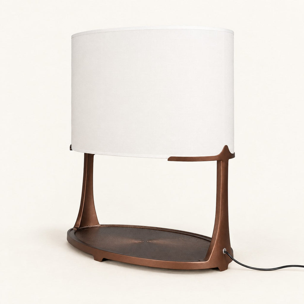 Rovelle Open-Frame Drum Table Lamp