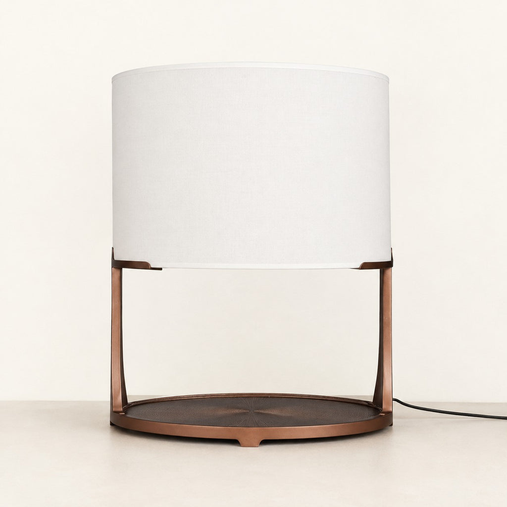 Rovelle Open-Frame Drum Table Lamp