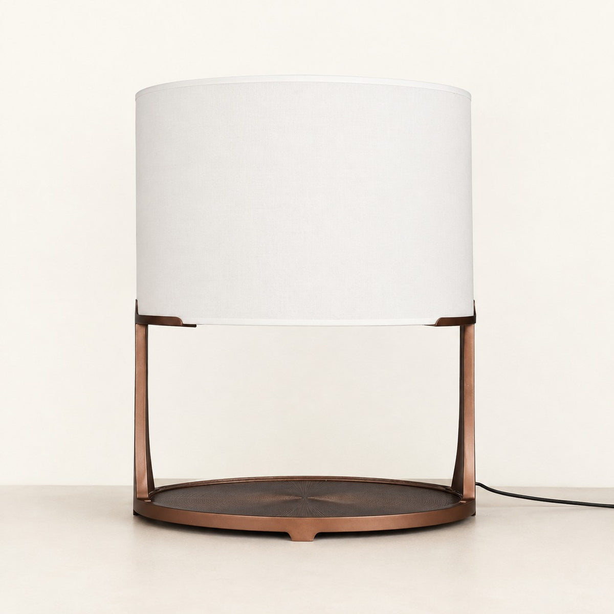 Rovelle Open-Frame Drum Table Lamp