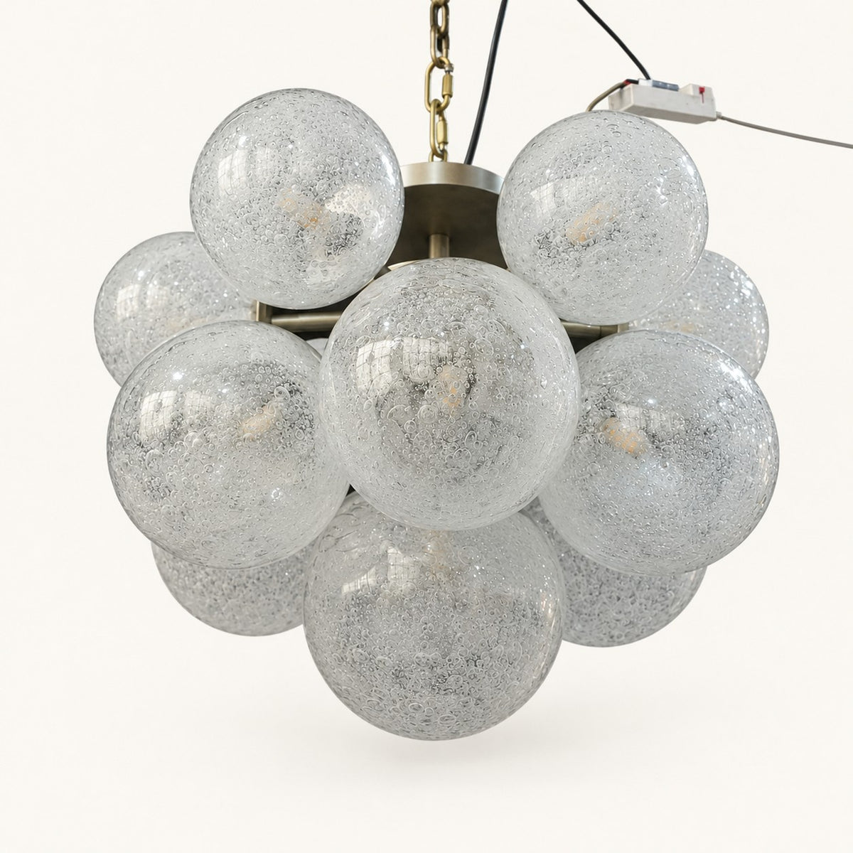 Virelle Crackle Globe Chandelier