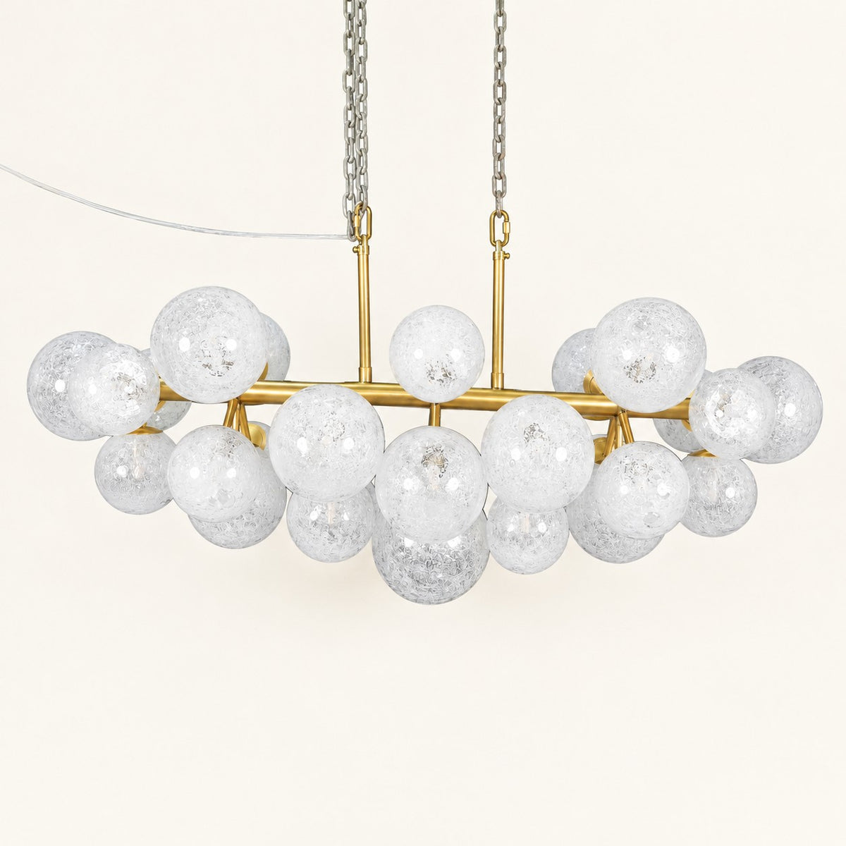 Virelle Crackle Globe Chandelier
