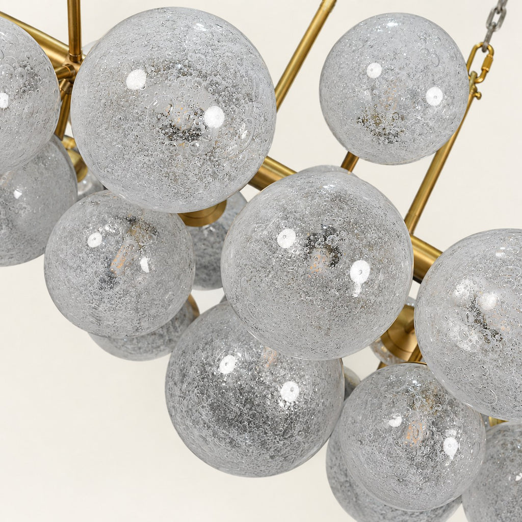Virelle Crackle Globe Chandelier