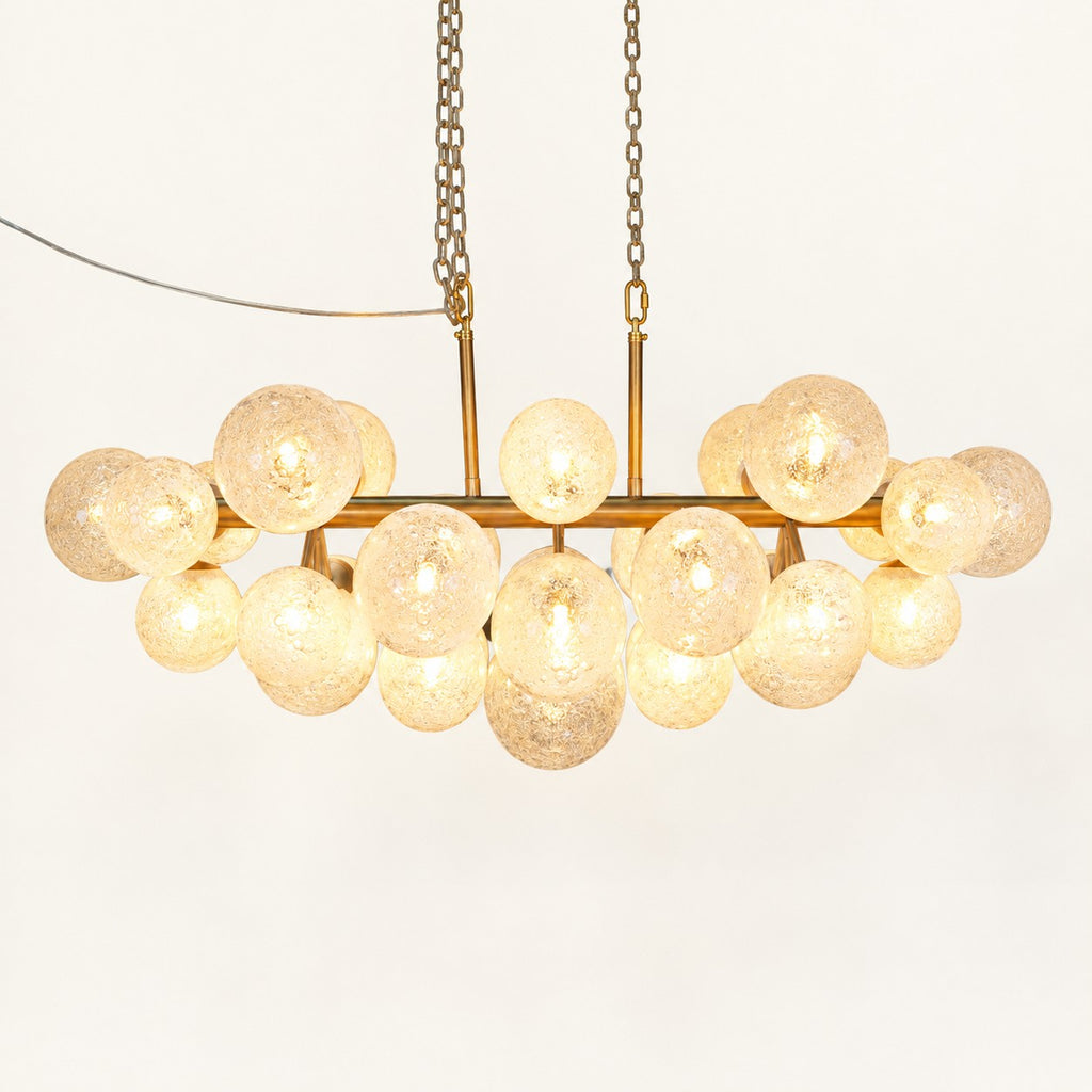 Virelle Crackle Globe Chandelier