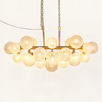 Virelle Crackle Globe Chandelier