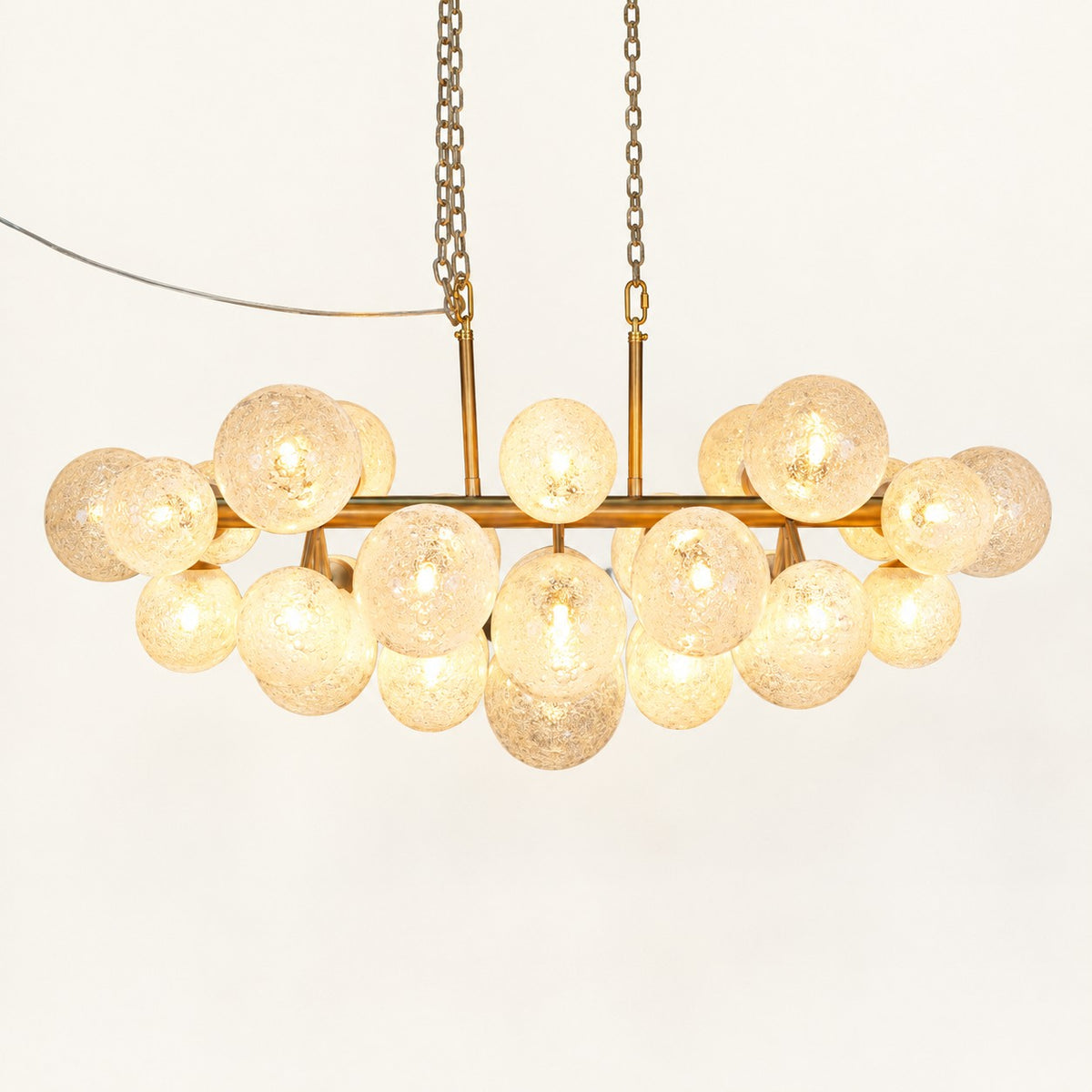 Virelle Crackle Globe Chandelier