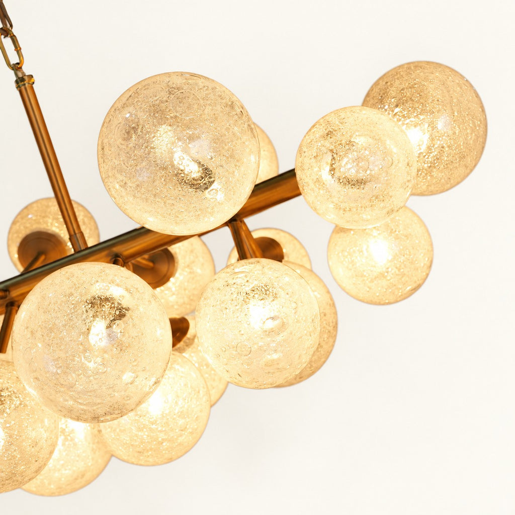 Virelle Crackle Globe Chandelier